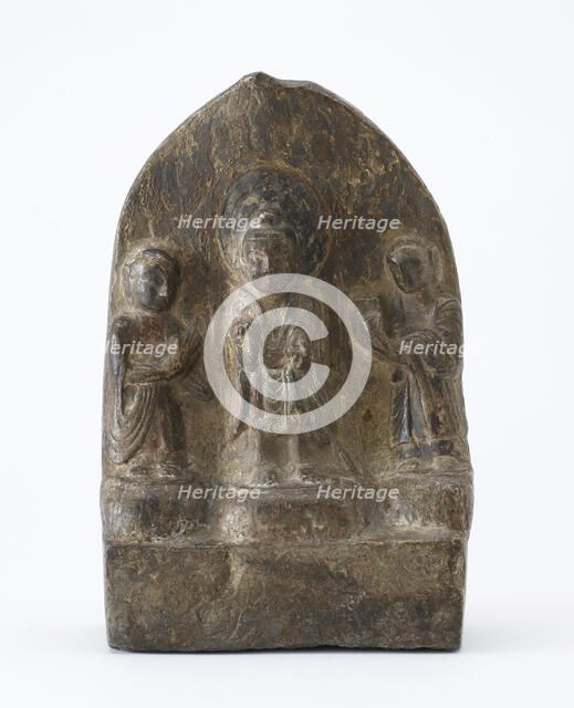 Buddhist tablet, Period of Division, Dated 536 CE. Creator: Unknown.