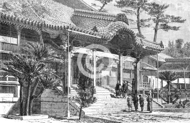 'Buddhist temple at Nagasaki; A European Sojourn in Japan', 1875. Creator: Unknown.