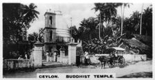 Buddhist Temple, Ceylon, c1925