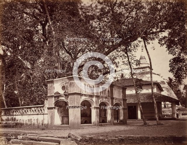 Buddhist Temple, Kalani, c. 1880. Creator: Scowen & Co. (British, active Ceylon, 1876-1895).