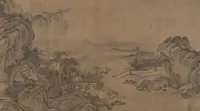 Buddhist Temples amid Autumn Mountains, 14th century. Creator: Unknown