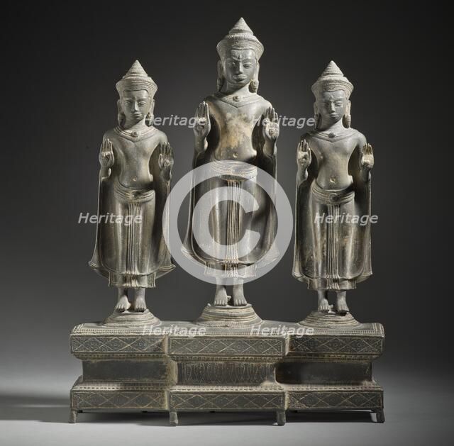 Buddhist Triad (image 1 of 4), 13th century. Creator: Unknown.