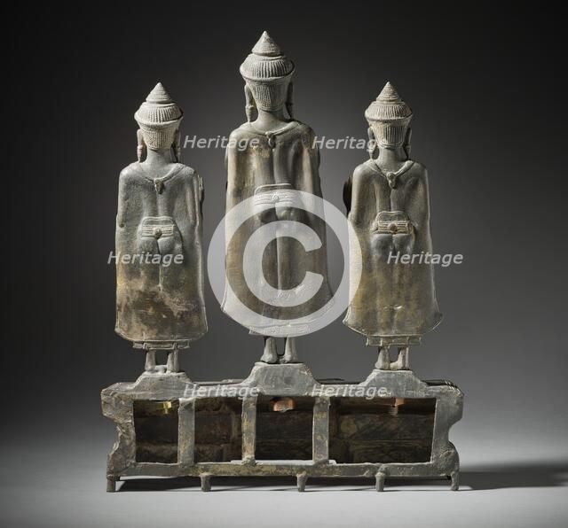 Buddhist Triad (image 2 of 4), 13th century. Creator: Unknown.