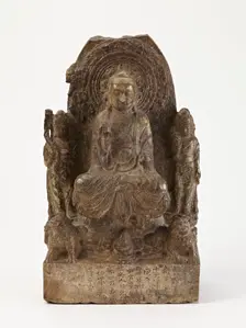 Buddhist trinity, Period of Division, Dated 550 CE. Creator: Unknown