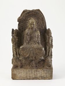 Buddhist trinity, Period of Division, Dated 550 CE. Creator: Unknown