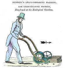 Budding's Grass-shearing Machine c1832