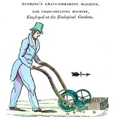 Budding's Grass-shearing Machine c1832