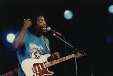 Buddy Guy, Cambridge Folk Festival, 1992. Creator: Brian Foskett