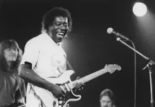 Buddy Guy, Cambridge Folk Festival, 1994. Creator: Brian Foskett