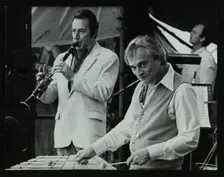 Buddy DeFranco and Terry Gibbs at the Capital Radio Jazz Festival, Knebworth, Hertfordshire, 1981. Creator: Denis Williams