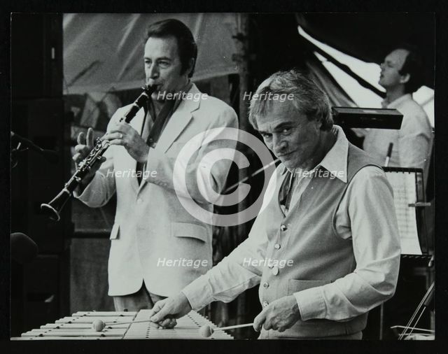 Buddy DeFranco and Terry Gibbs at the Capital Radio Jazz Festival, Knebworth, Hertfordshire, 1981. Creator: Denis Williams.