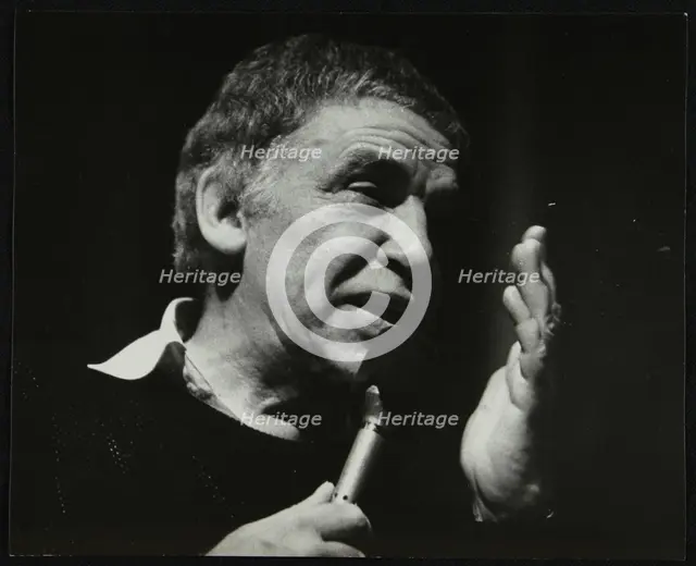 Buddy Rich in concert at the Forum Theatre, Hatfield, Hertfordshire. Creator: Denis Williams.