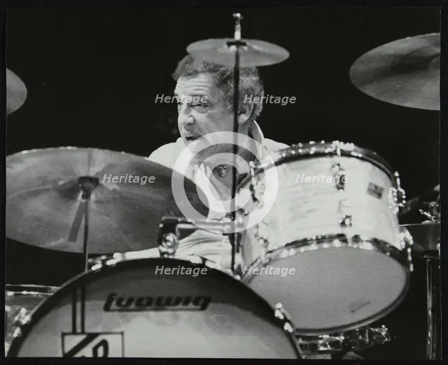 Buddy Rich in concert at the Forum Theatre, Hatfield, Hertfordshire. Creator: Denis Williams.