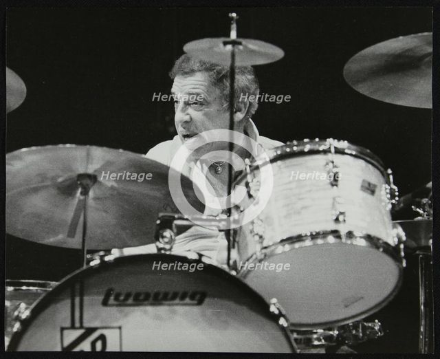 Buddy Rich in concert at the Forum Theatre, Hatfield, Hertfordshire. Creator: Denis Williams.