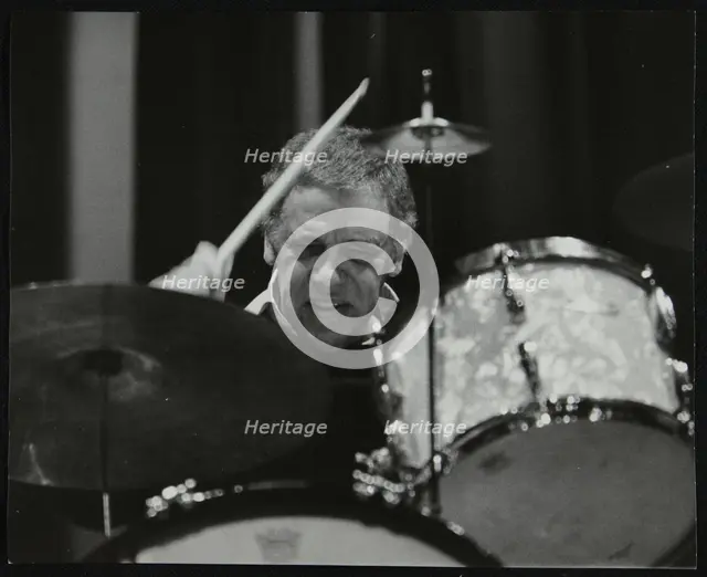 Buddy Rich in concert at the Forum Theatre, Hatfield, Hertfordshire. Creator: Denis Williams.