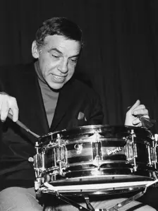 Buddy Rich, Premier Drums Clinic, London, 1967. Creator: Brian Foskett