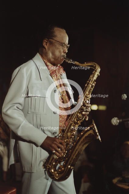 Buddy Tate, (Harlem Stampede), Edinburgh Jazz Festival, Scotland, 1986. Creator: Brian Foskett.