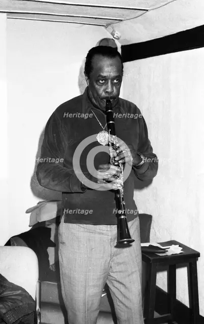 Buddy Tate, London, February 1983.   Artist: Brian O'Connor.
