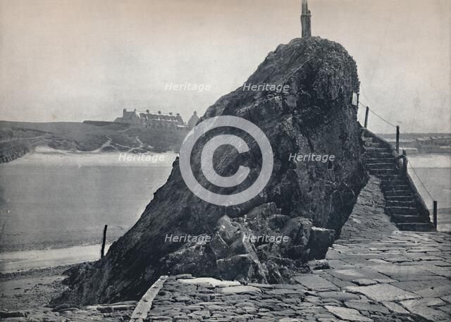 'Bude - The Chapel Rock', 1895. Artist: Unknown.