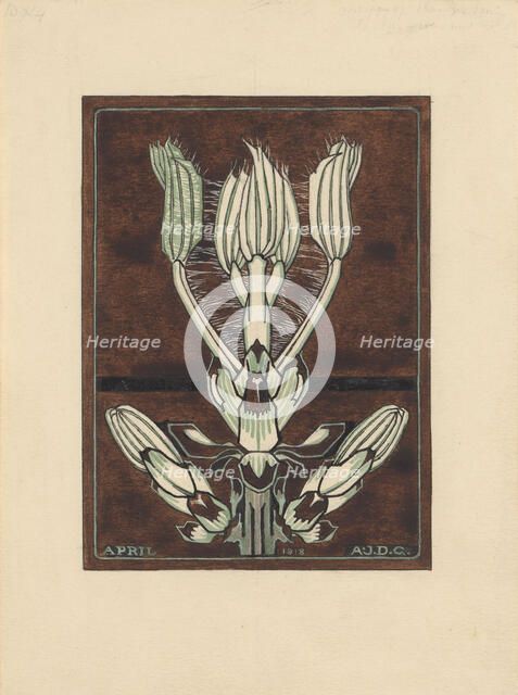 Buds of a horse chestnut, 1918. Creator: Julie de Graag.