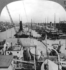 Buenos Aires docks, Argentina, c1900s
