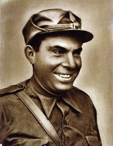 Buenaventura Durruti (1896-1936), Spanish anarchist leader, reproduction of a photograph