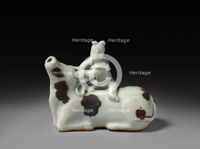 Buffalo with Rider, early 1300s. Creator: Unknown.