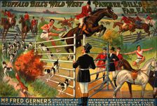 Buffalo Bill's wild west [and] Pawnee Bill'e far east poster, c1912. Creator: US Lithograph Co