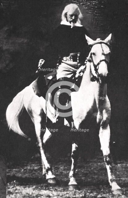 Buffalo Bill towards the end of his Wild West Show days, late 19th or early 20th century. Artist: Unknown