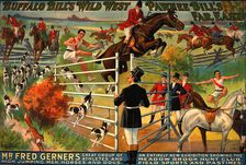 Buffalo Bill's wild west [and] Pawnee Bill'e far east poster, c1912. Creator: US Lithograph Co