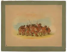 Buffalo Dance - Mandan, 1861. Creator: George Catlin