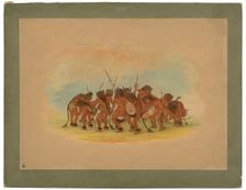 Buffalo Dance - Mandan, 1861. Creator: George Catlin
