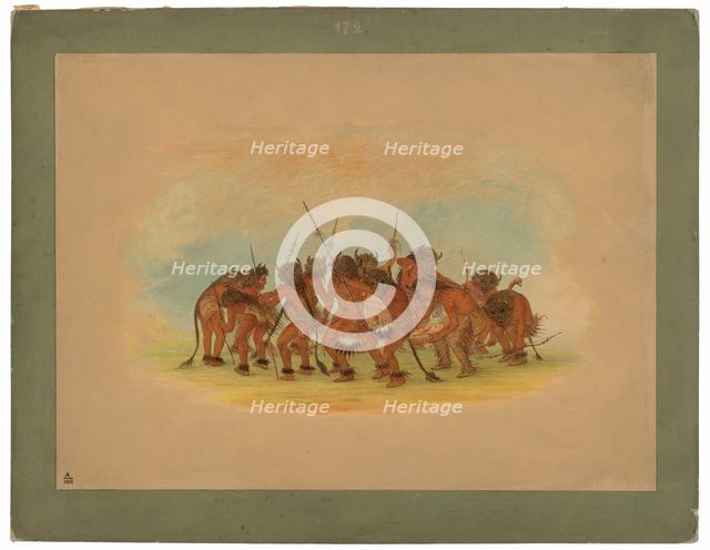 Buffalo Dance - Mandan, 1861. Creator: George Catlin.