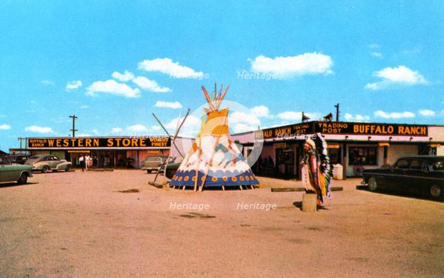 Buffalo Ranch Western Store and Trading Post, Afton, Oklahoma, USA, 1958. Artist: Unknown