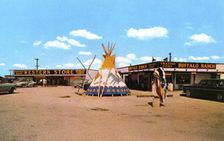 Buffalo Ranch Western Store and Trading Post, Afton, Oklahoma, USA, 1958