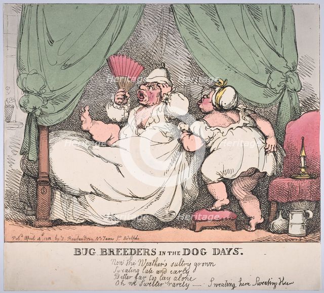 Bug Breeders in the Dog Days, April 4, 1812., April 4, 1812. Creator: Thomas Rowlandson.