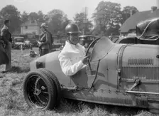 Bugatti Type 35, Bugatti Owners Club Hill Climb, Chalfont St Peter, Buckinghamshire, 1935. Artist: Bill Brunell
