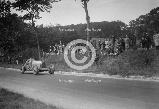 Bugatti Type 35 competing at the Boulogne Motor Week, France, 1928. Artist: Bill Brunell.