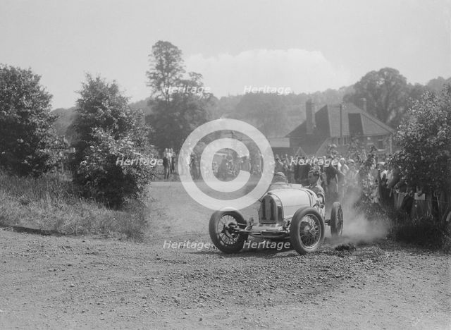 Bugatti Type 37, Bugatti Owners Club Hill Climb, Chalfont St Peter, Buckinghamshire, 1935. Artist: Bill Brunell.
