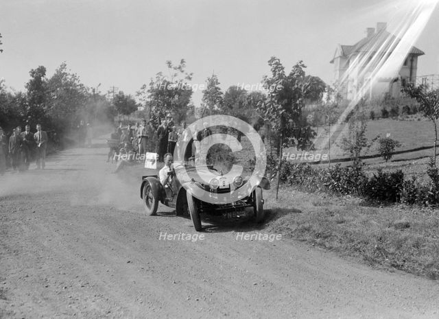 Bugatti Type 37, Bugatti Owners Club Hill Climb, Chalfont St Peter, Buckinghamshire, 1935. Artist: Bill Brunell.