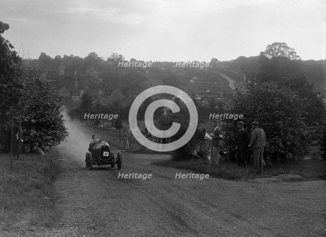Bugatti Type 30, Bugatti Owners Club Hill Climb, Chalfont St Peter, Buckinghamshire, 1935. Artist: Bill Brunell.