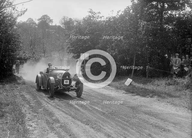 Bugatti Type 30, Bugatti Owners Club Hill Climb, Chalfont St Peter, Buckinghamshire, 1935. Artist: Bill Brunell.
