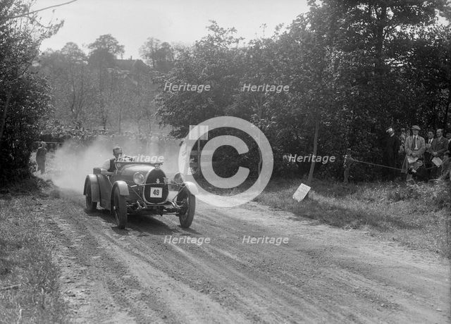 Bugatti Type 30, Bugatti Owners Club Hill Climb, Chalfont St Peter, Buckinghamshire, 1935. Artist: Bill Brunell.