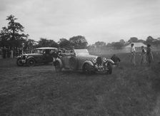 Bugatti Type 44 and Alvis FWD taking part in the Bugatti Owners Club gymkhana, 5 July 1931. Artist: Bill Brunell