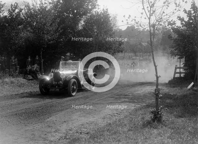 Bugatti Type 44, Bugatti Owners Club Hill Climb, Chalfont St Peter, Buckinghamshire, 1935. Artist: Bill Brunell.