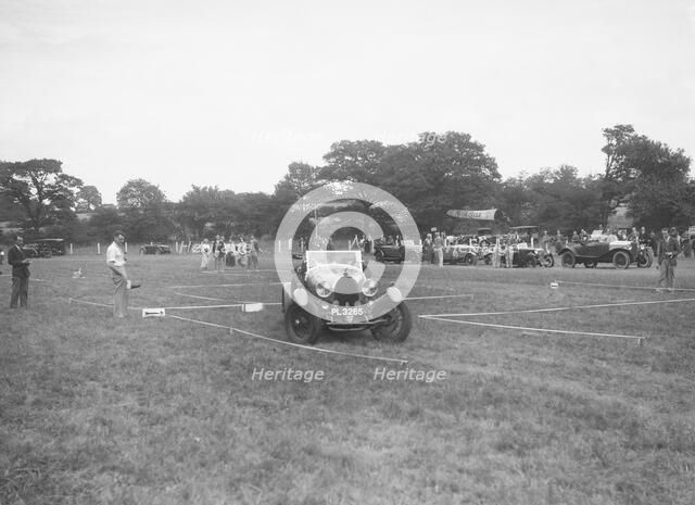 Bugatti Type 44 taking part in the Bugatti Owners Club gymkhana, 5 July 1931. Artist: Bill Brunell.