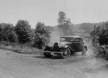 Bugatti Type 49 coupe, Bugatti Owners Club Hill Climb, Chalfont St Peter, Buckinghamshire, 1935. Artist: Bill Brunell