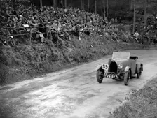 Bugatti Type 40 of Miss C Turner at the Shelsley Walsh Amateur Hillclimb, Worcestershire, 1929. Artist: Bill Brunell