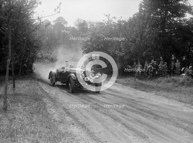 Bugatti Type 40, Bugatti Owners Club Hill Climb, Chalfont St Peter, Buckinghamshire, 1935. Artist: Bill Brunell.