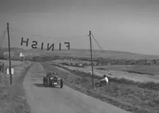Bugatti Type 43 of AF Walsham competing in the Bugatti Owners Club Lewes Speed Trials, Sussex, 1937. Artist: Bill Brunell